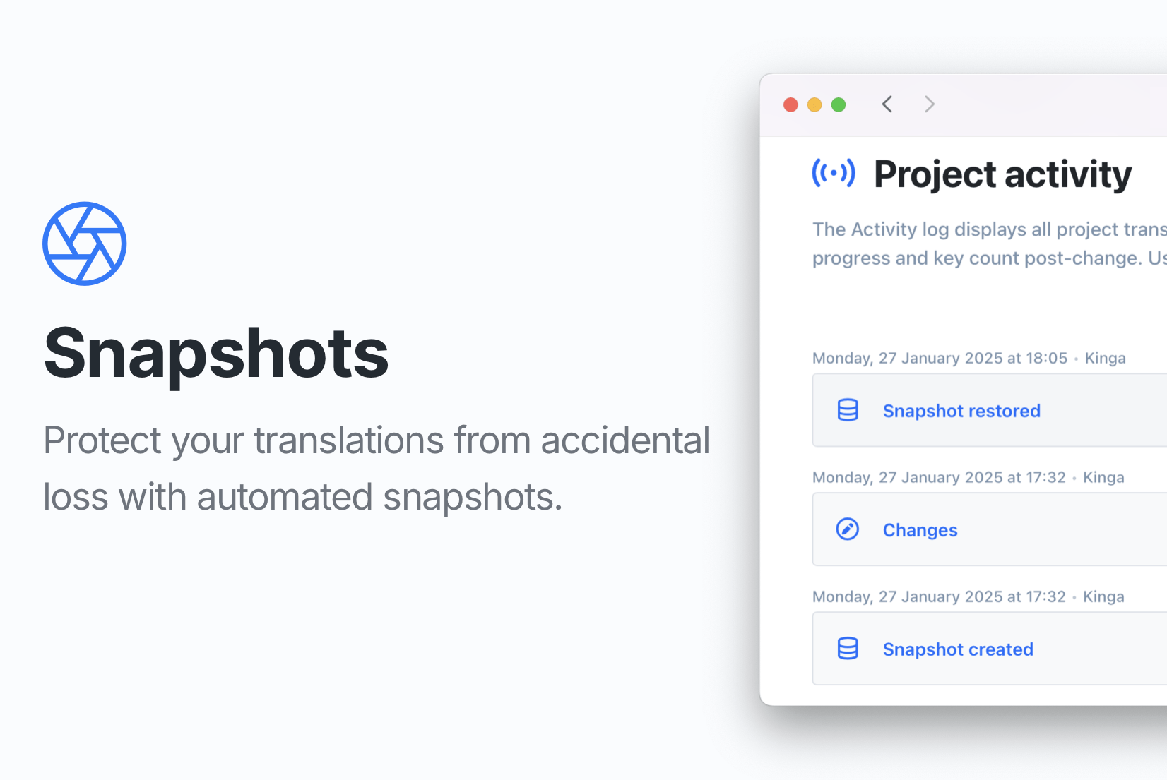Introducing: Automated snapshots