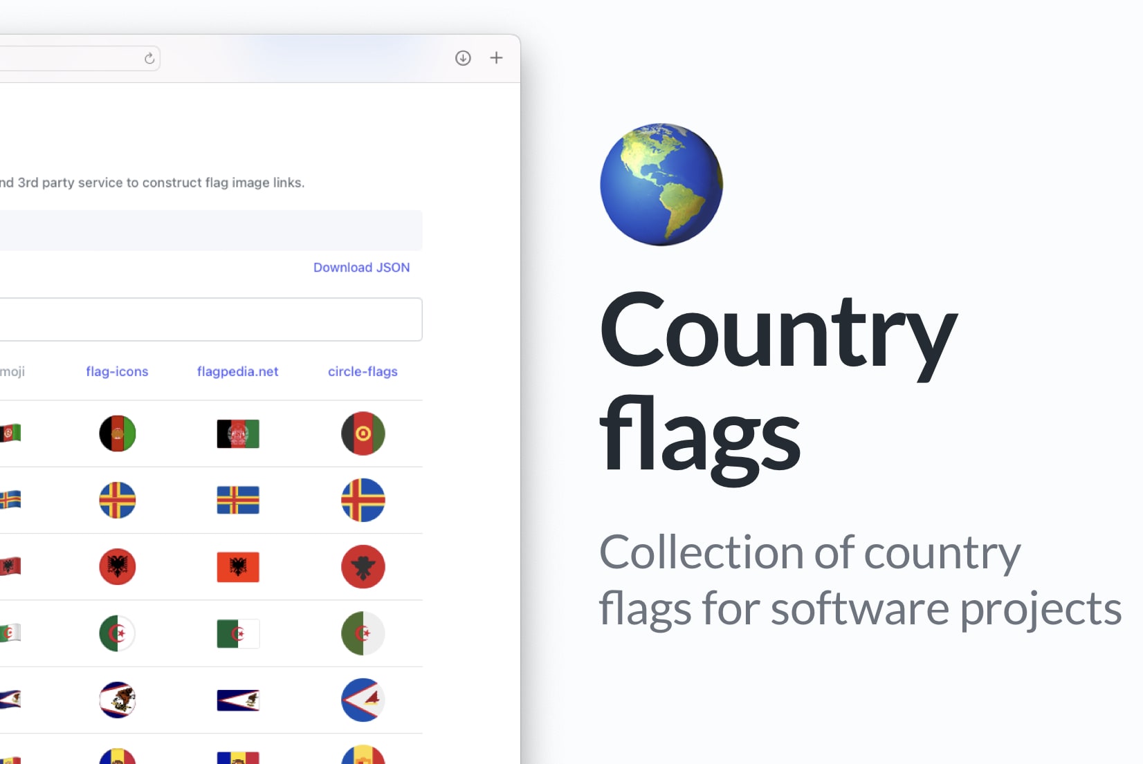 Country flag icons: Free & paid resources for developers