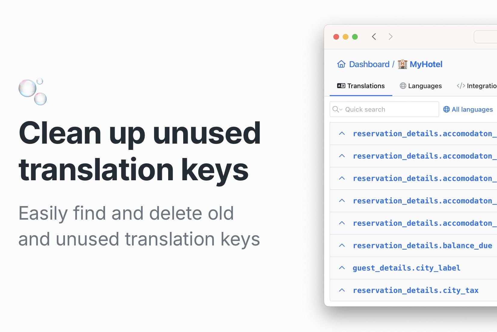 How to find and delete unused translation keys