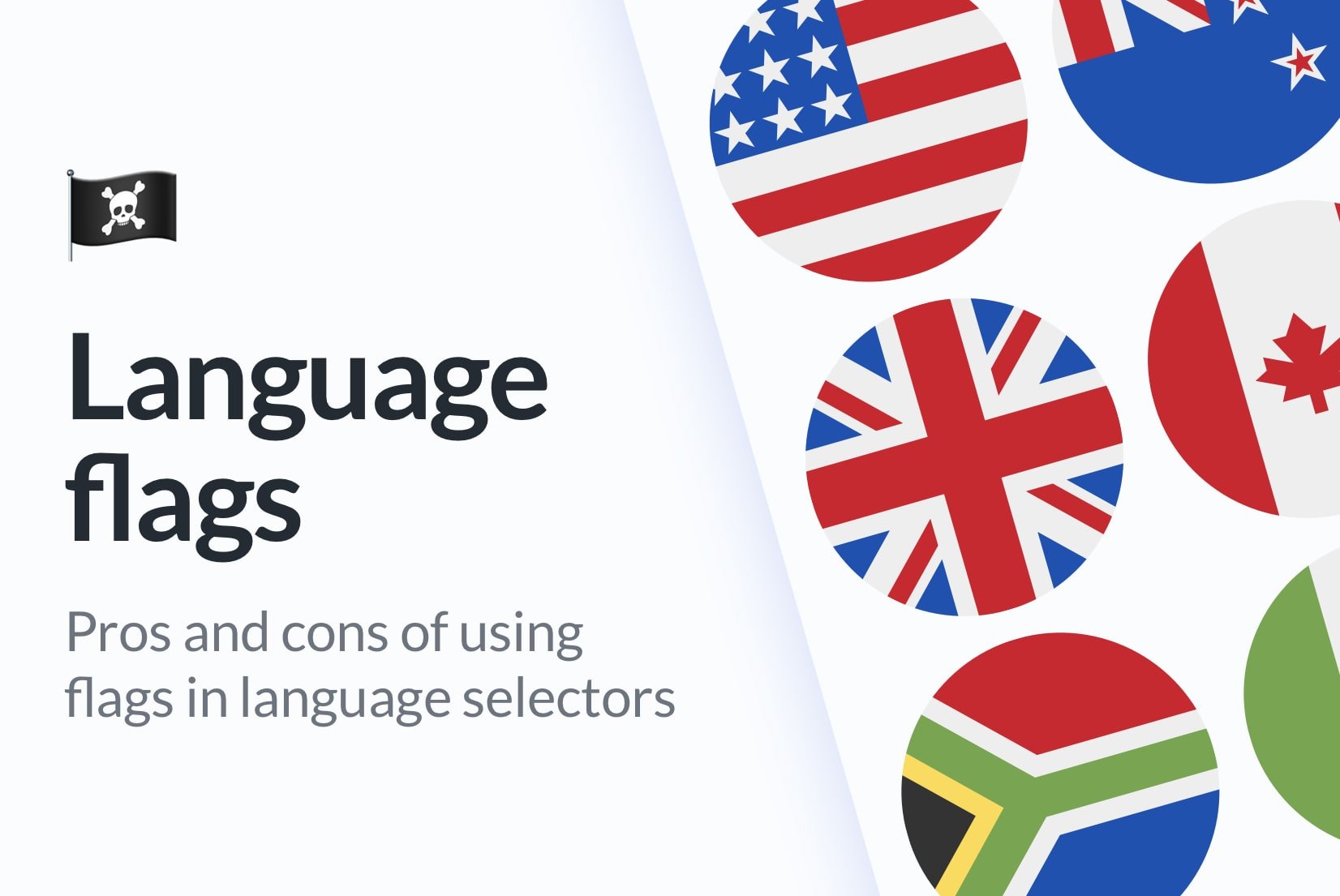 Flags in language selectors: Why they may hurt UX in 2025