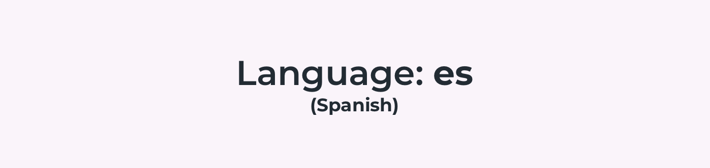 Language code example for translation