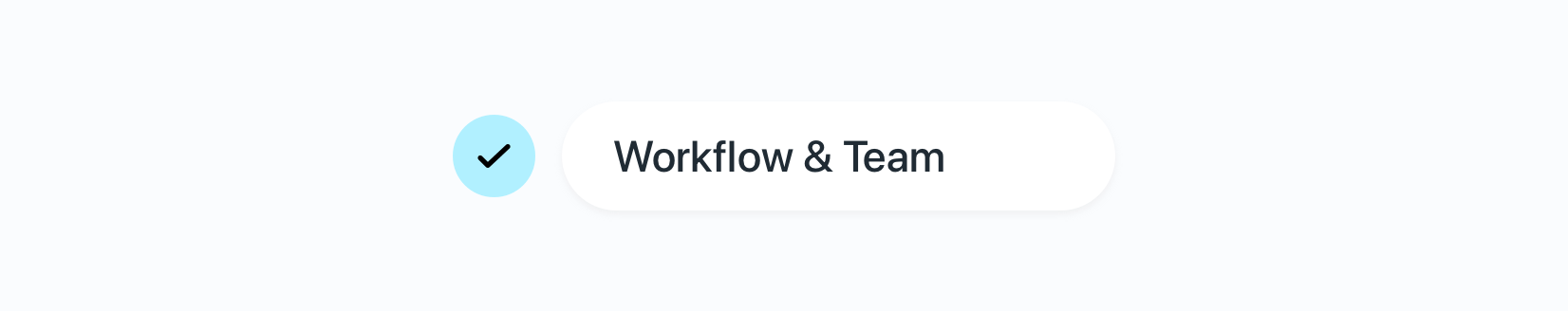 Workflow and team check