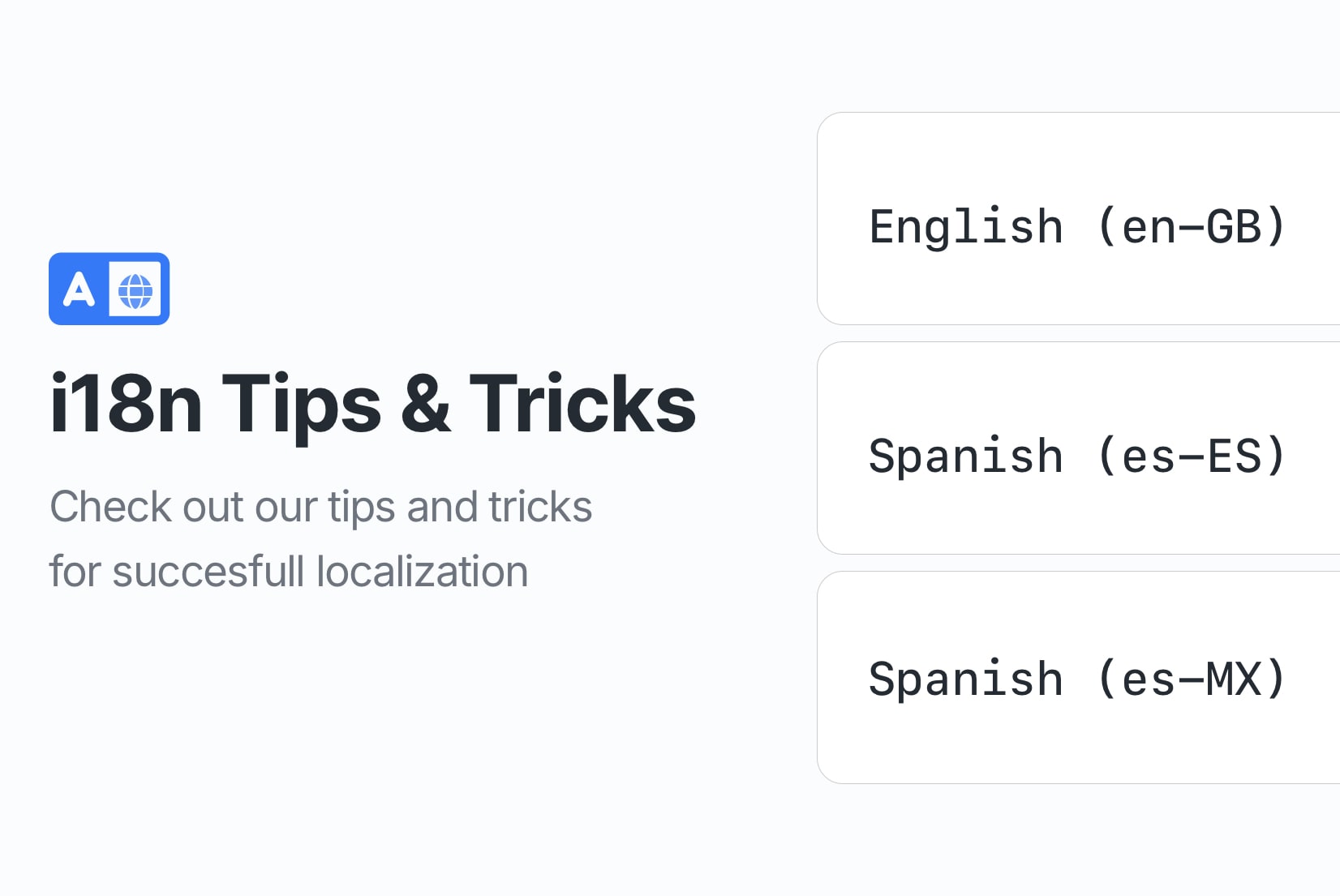 Localization: Tips & Tricks