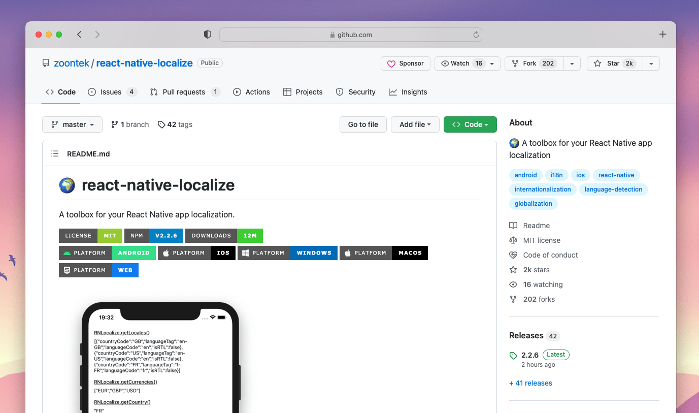 react-native-localize