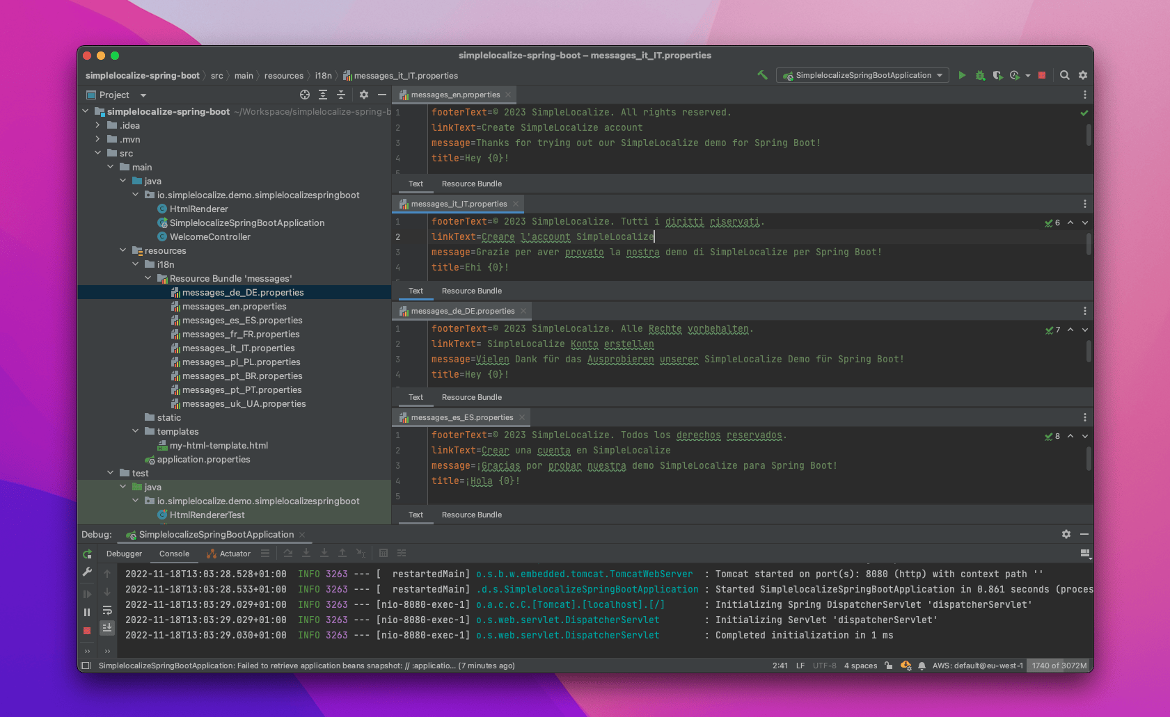 Managing messages.properties in IntelliJ IDEA
