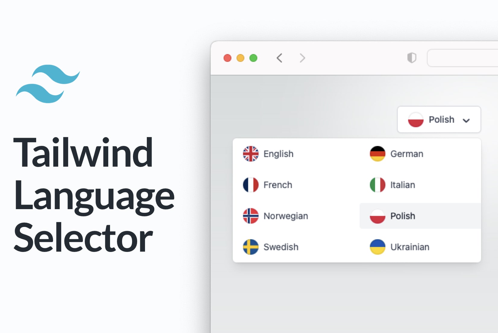 How to create a language selector with Tailwind CSS