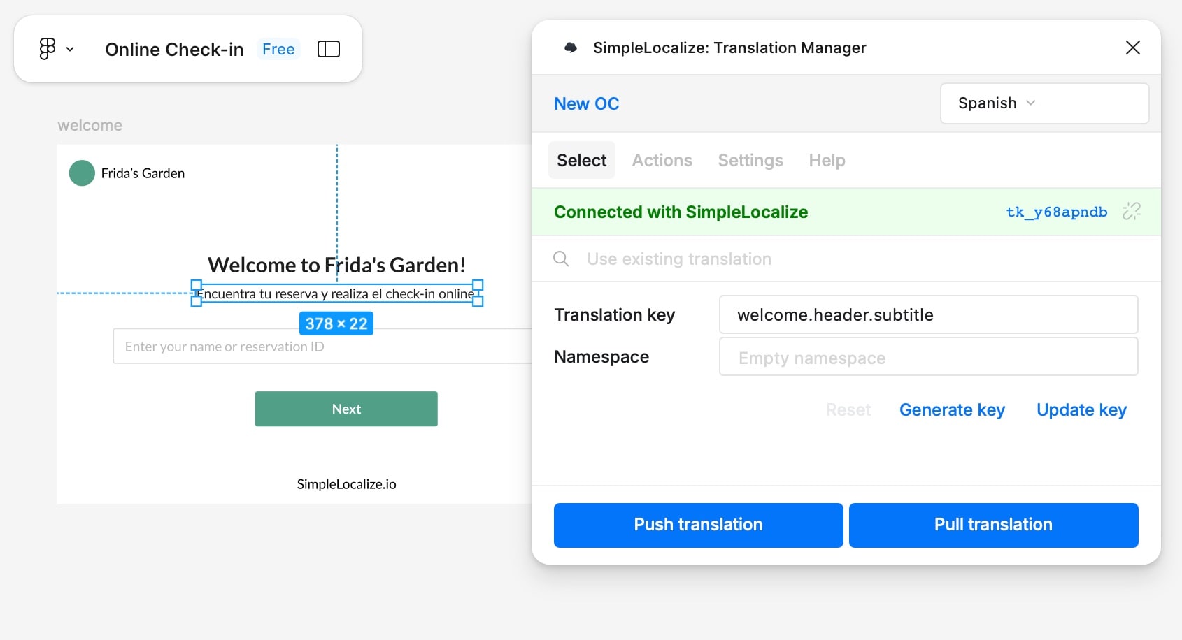 Pull translations in Figma
